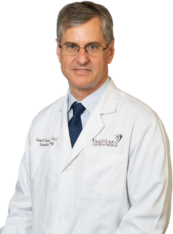 Vascular Center of Mobile - Dr. Esses in a white coat